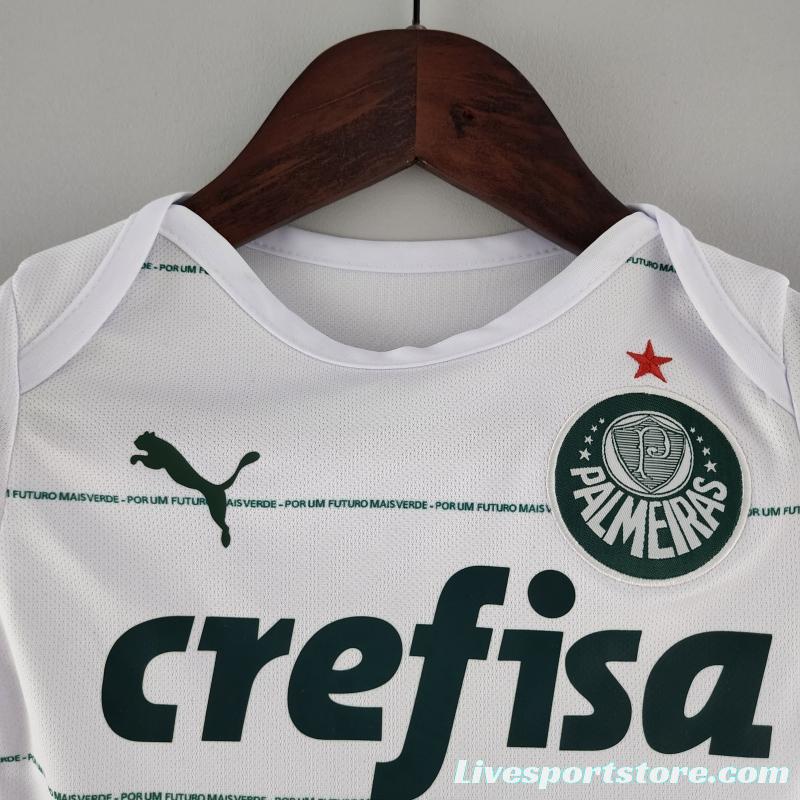 22/23 Palmeiras Away White Baby Jersey 9-12 MONTH KM#0034 9-12 Soccer Jersey