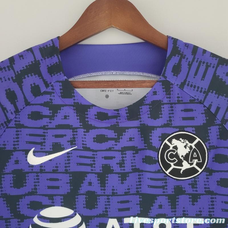 22/23 Club America Training Purple Jersey