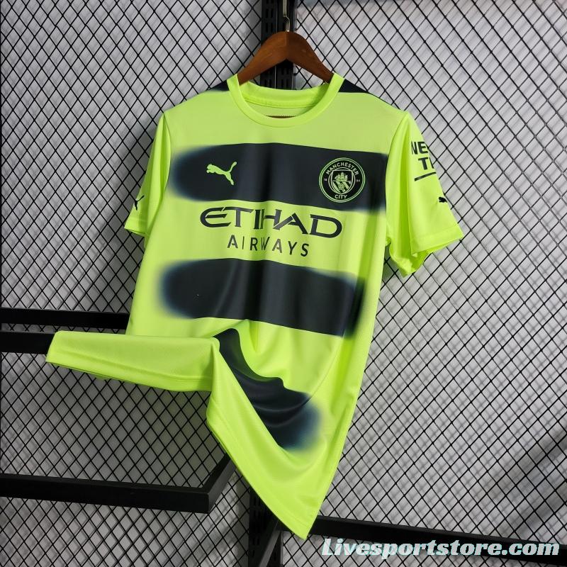 22/23 Manchester City Third Soccer Jersey