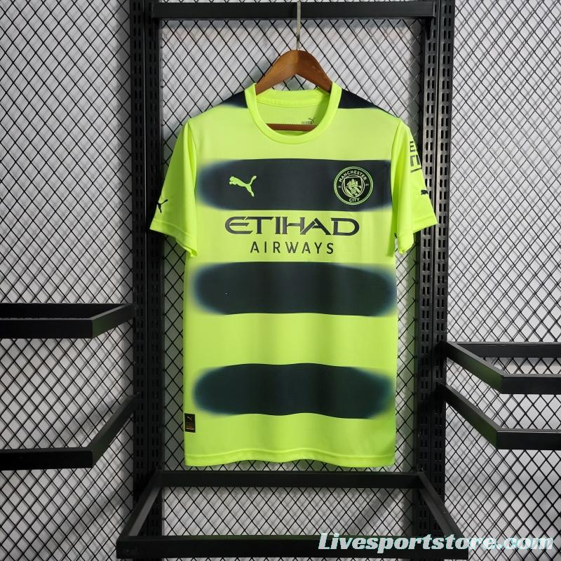 22/23 Manchester City Third Soccer Jersey