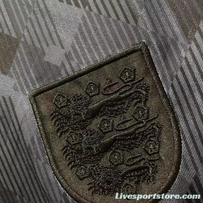 Retro 1990 England Away Black Soccer Jersey