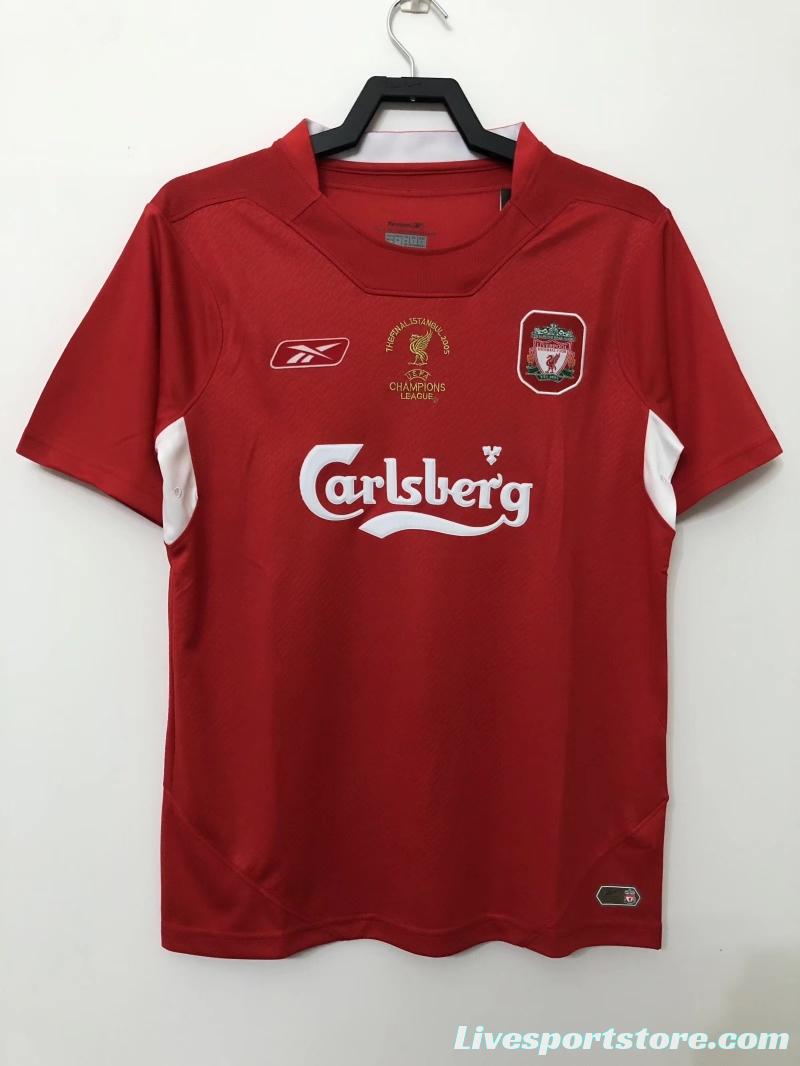 Retro 04/05 Liverpool Home Soccer Jersey