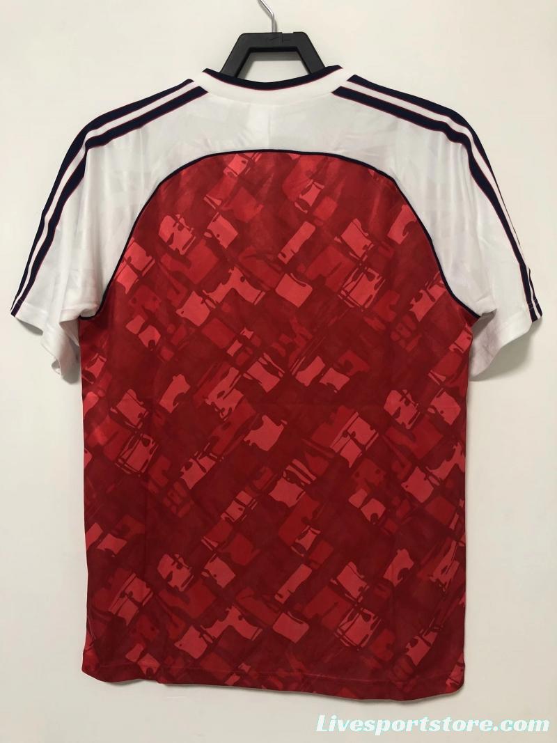 Retro 90/92 Arsenal Home Soccer Jersey