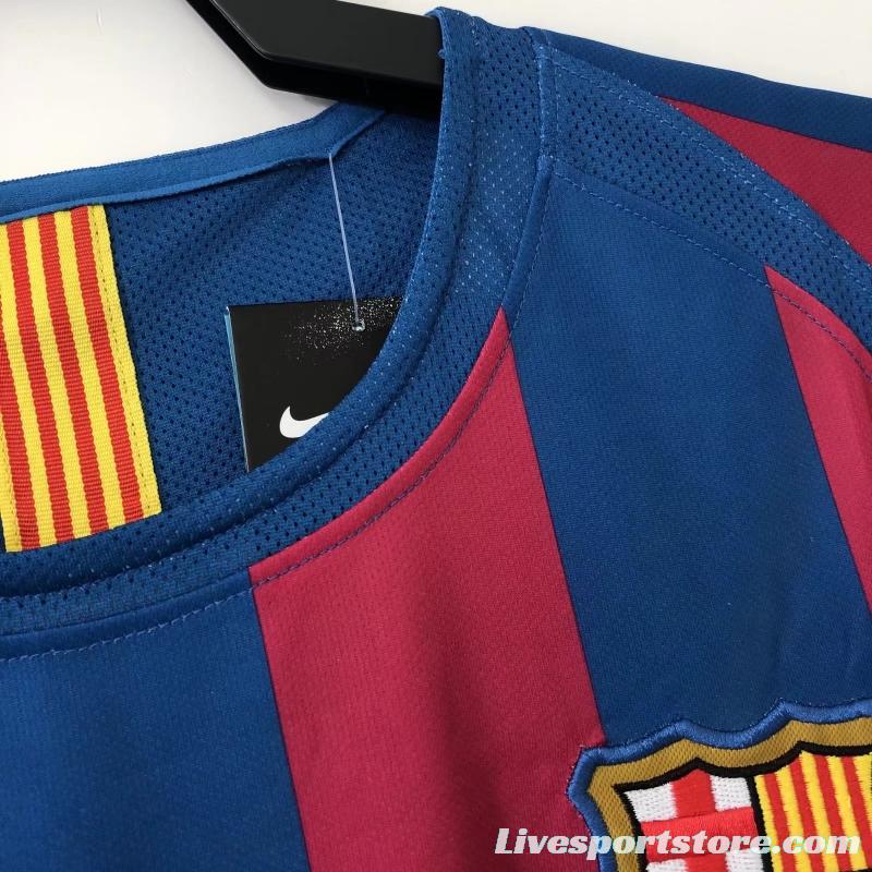 Retro 05/06 Barcelona Home League Version Soccer Jersey