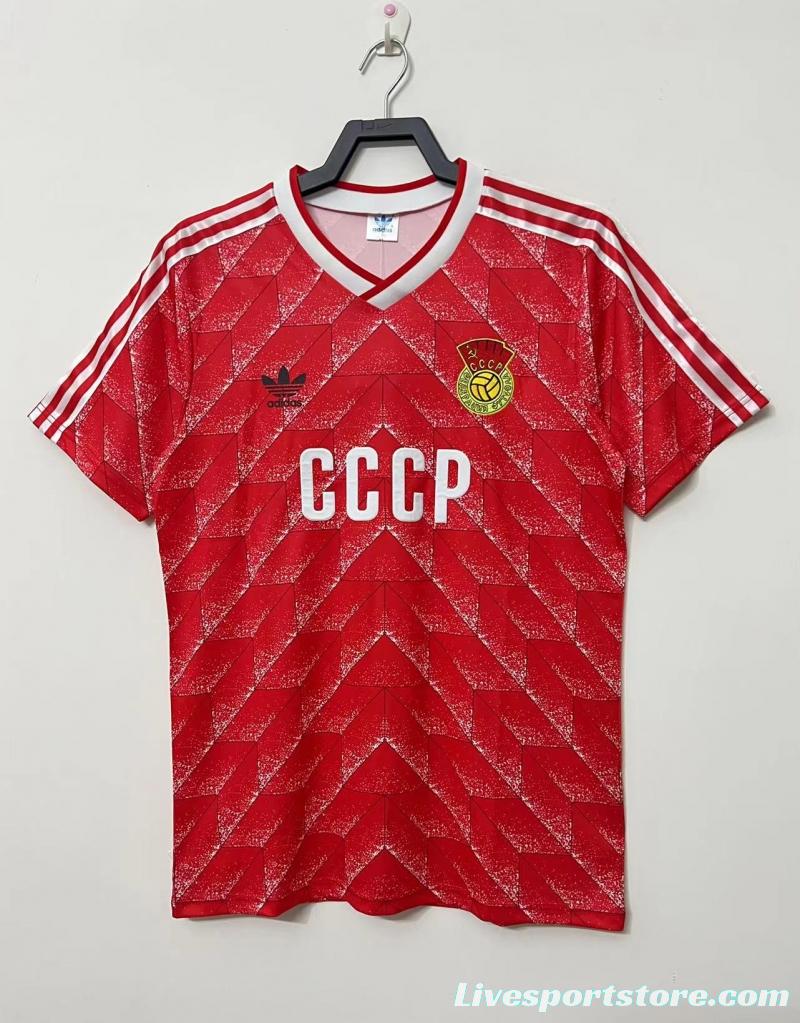 Retro 88/89 USSR Home Soccer Jersey