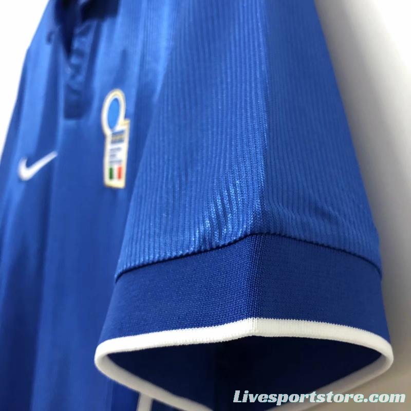 Retro 1998 Italy Home Soccer Jersey