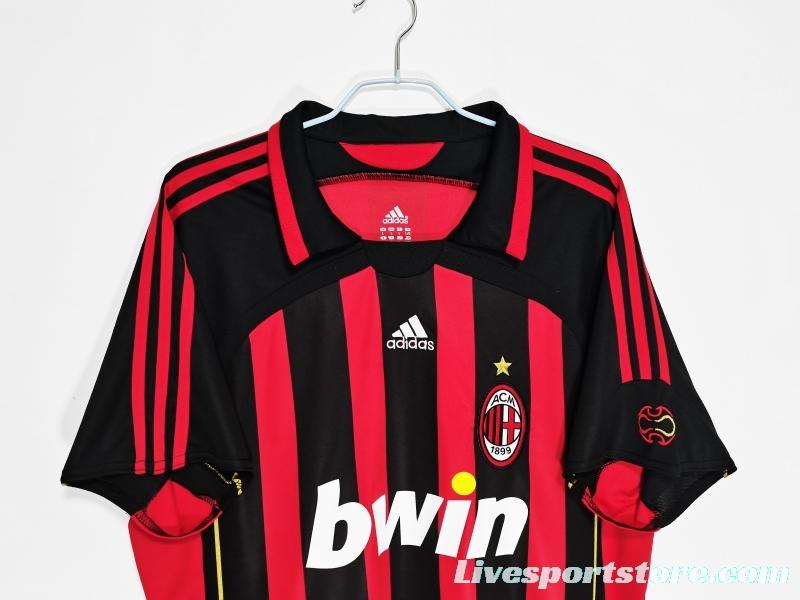 Retro 2006/07 AC Milan Home Soccer Jersey