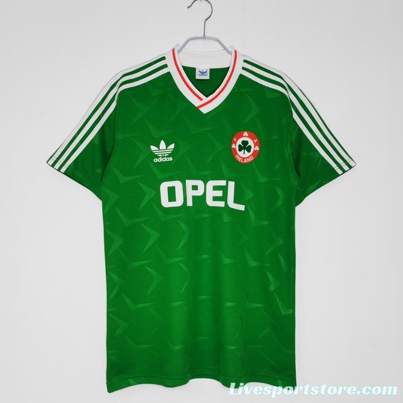 Retro 1990/92 Ireland Home Soccer Jersey