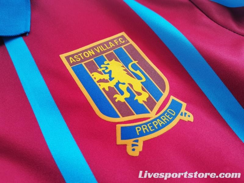 Retro 1993/95 Aston Villa Home Soccer Jersey