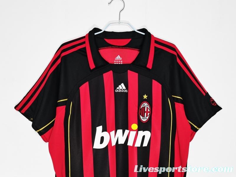 Retro 2006/07 AC Milan Home Soccer Jersey