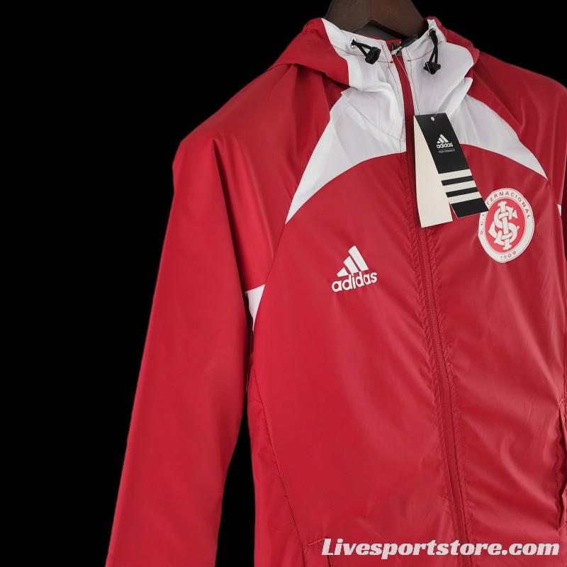 22/23 SC Internacional Windbreaker Red And White