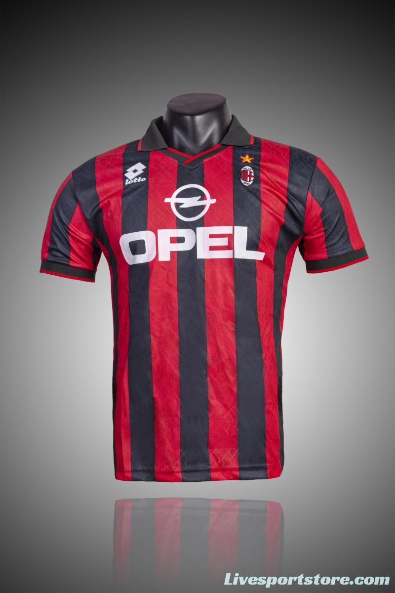 RETRO 94/96 AC Milan Home Soccer Jersey