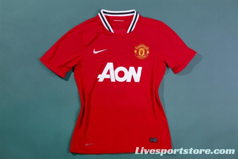 RETRO 11/12Manchester United Home Soccer Jersey