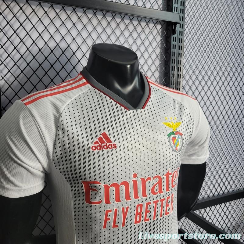 22/23 Player Benfica Third White Soccer Jersey