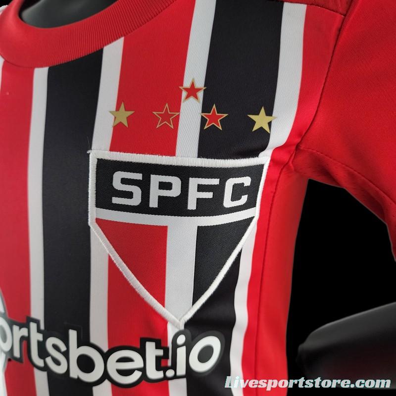 22/23 Kids Sao Paulo Away SIZE16-28 Soccer Jersey