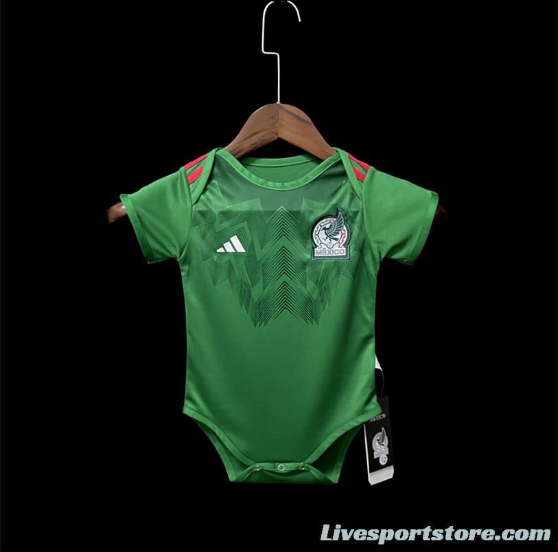 2022 Mexico Home Baby Soccer Jersey