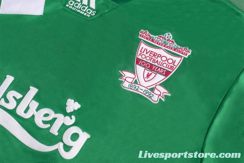 RETRO 92/93 Liverpool Away Soccer Jersey