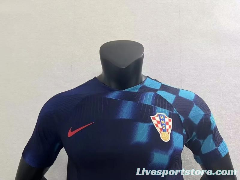 Player Version 2022 Croatia Away Jersey