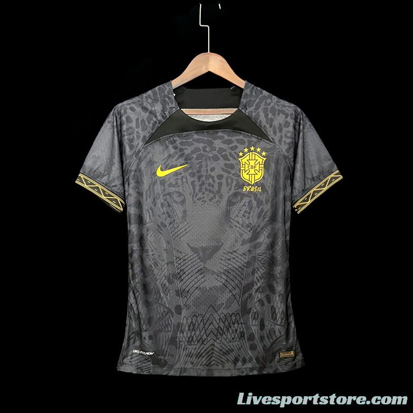 Women  2022 Brazil Black Concept Jersey