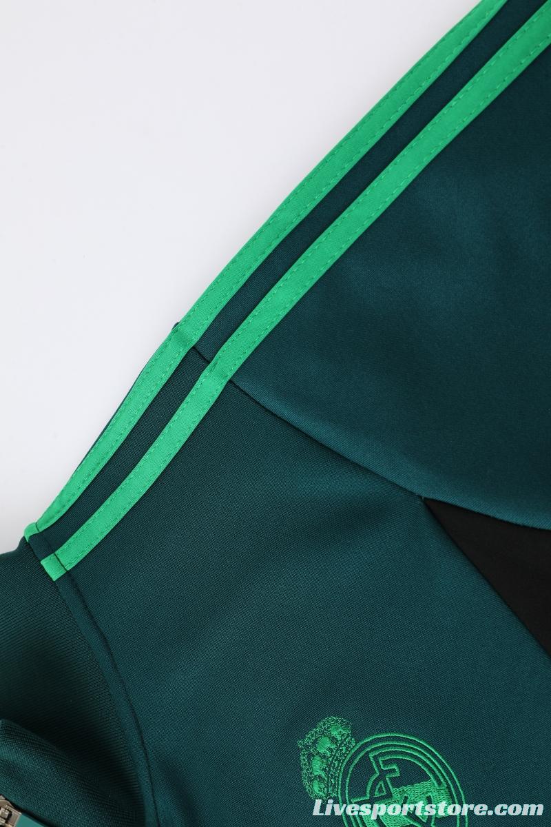 2022 Mexico Deep Green Full Zipper Tracksuit