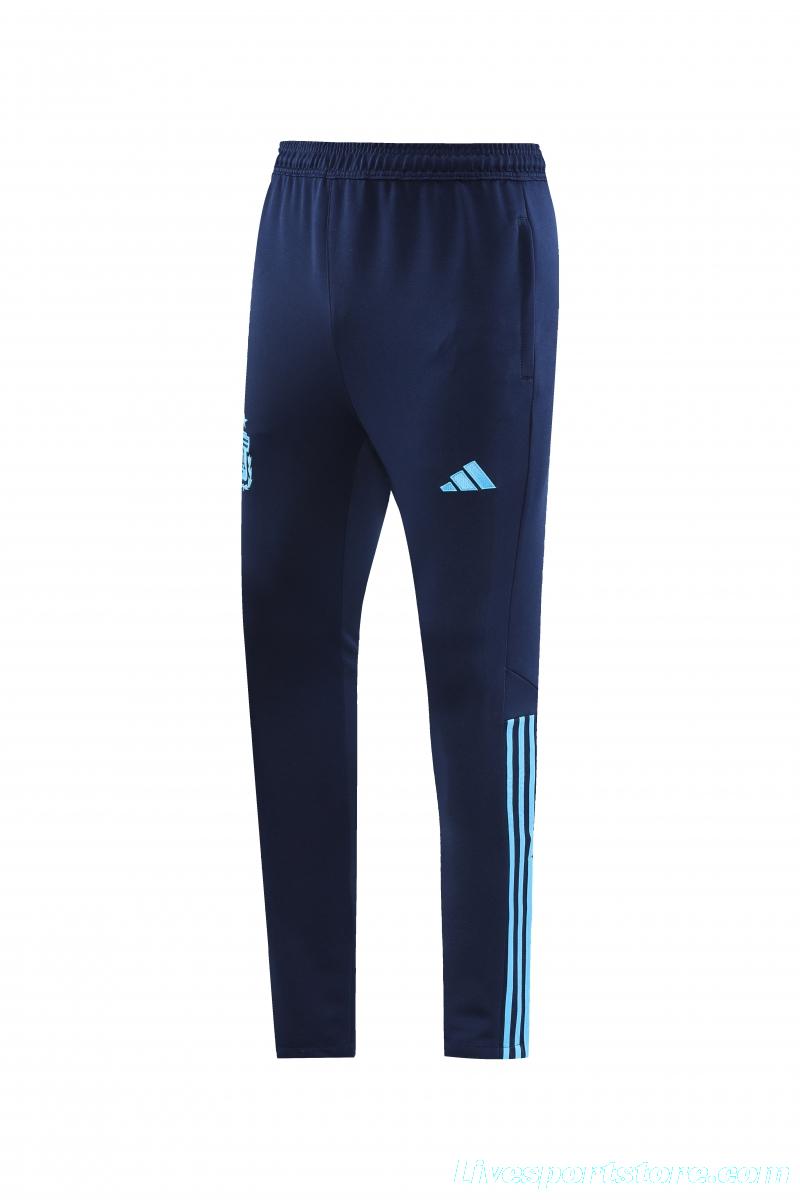 2022 Argentina Blue Full Zipper Tracksuit