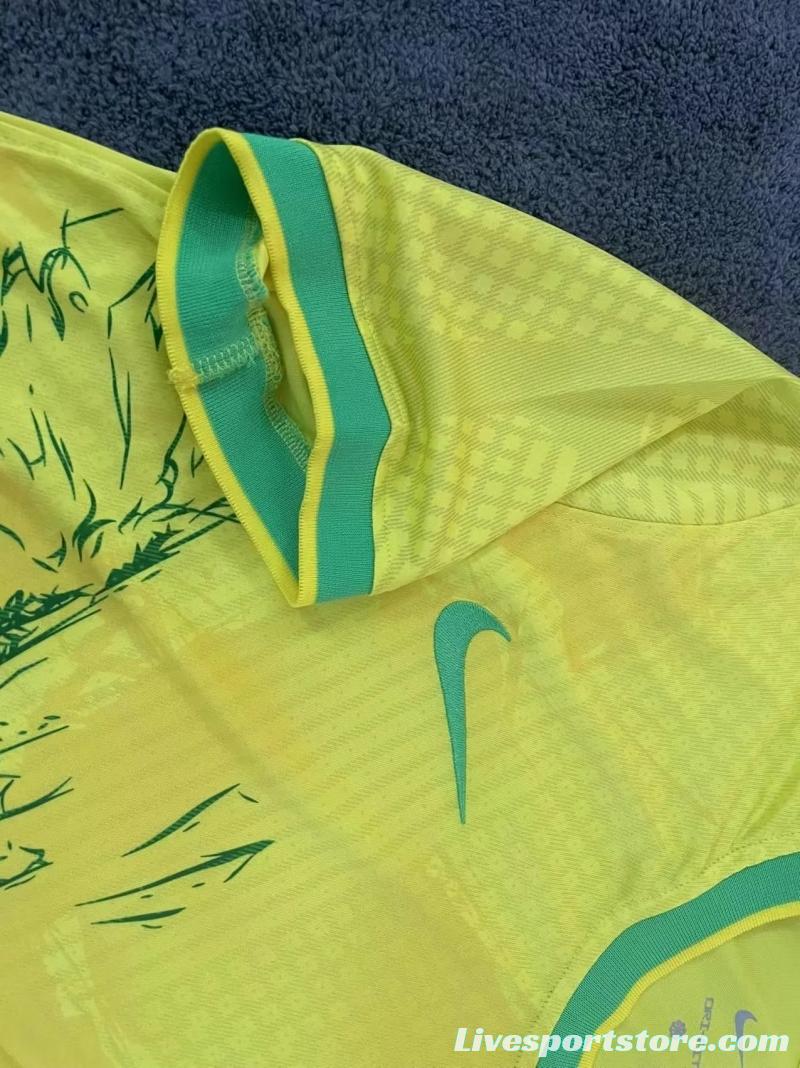 2022 Brazil Yellow Training Jersey