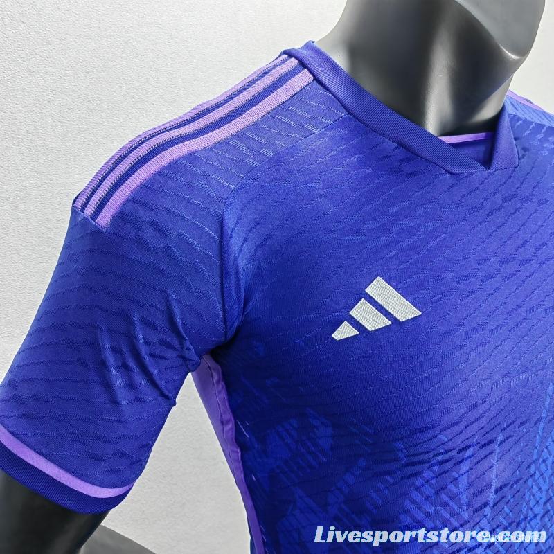 Player Version 3 Stars  Argentina Away Jersey