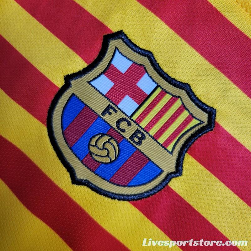 23-24 Kids Barcelona Forth Yellow Jersey