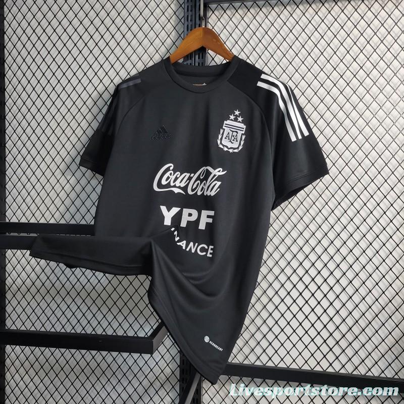 3-Stars 2023 Argentina Black Training Jersey