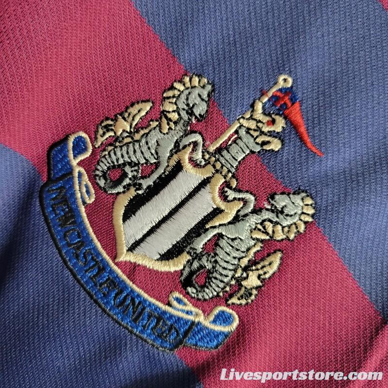 Retro1995-96 Long Sleeve Newcastle Away Soccer Jersey