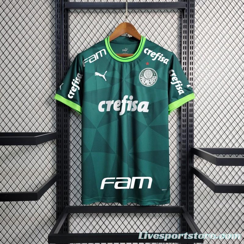 23/24 Palmeiras Home Jersey With All Sponsors And Chest Patch