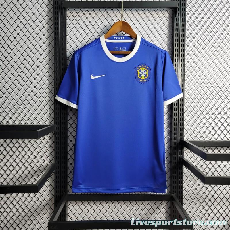 Retro 2006 Brazil Away Blue Jersey