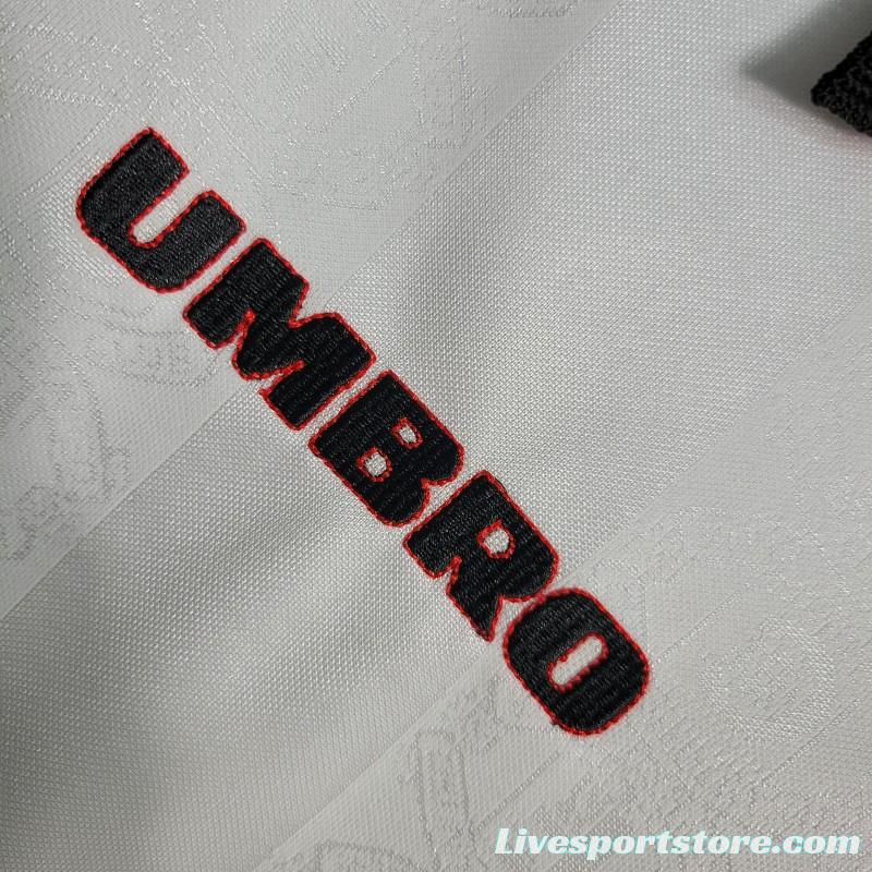 Retro 97-99 Manchester United White Jersey