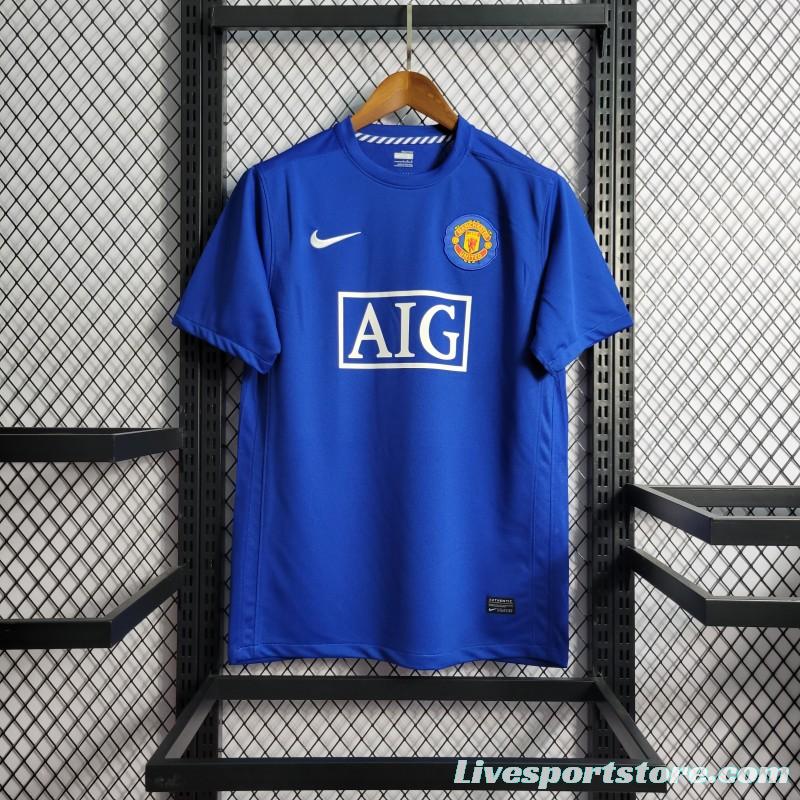 Retro 08/09 Manchester United Third Blue Jersey