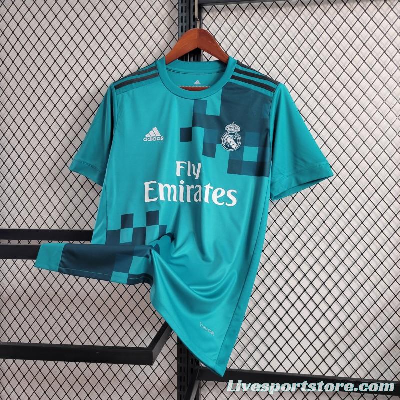 Retro 17-18 Real Madrid Third Blue Jersey