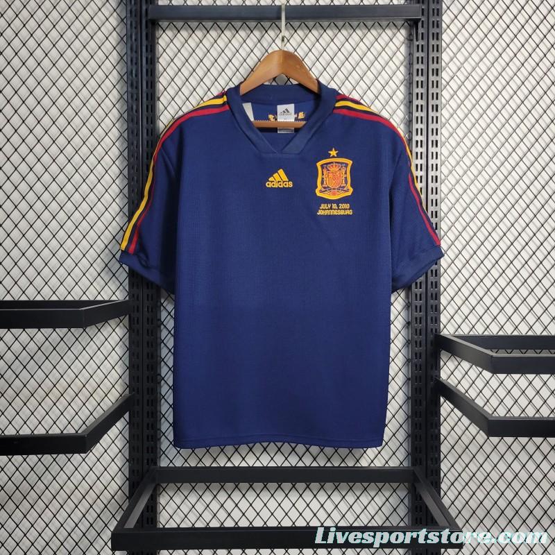 2022 Spain Blue Icon Remake 2010 Season Jersey