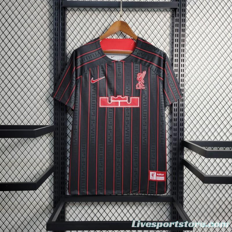 23/24 Liverpool x Lebron Black Jersey