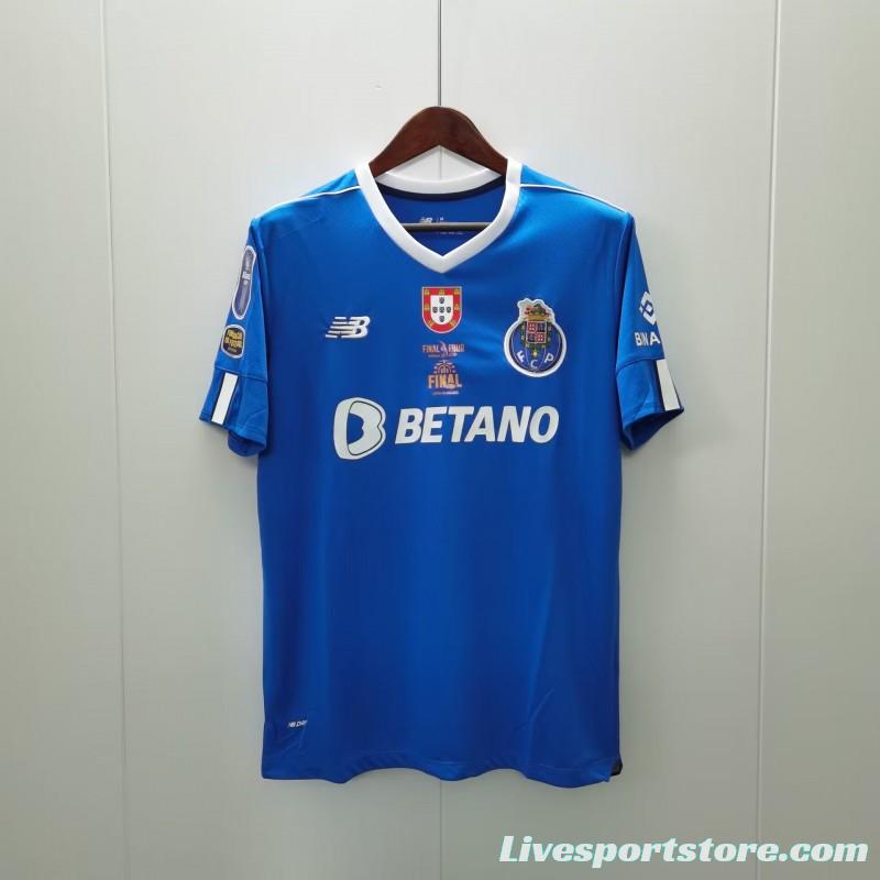 22/23 Porto Home Final Four Allianz Cup Jersey With Full Patch