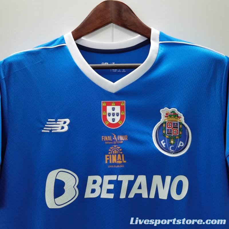 22/23 Porto Home Final Four Allianz Cup Jersey With Full Patch