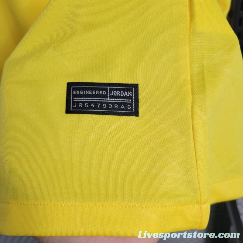 23-24 PSG Forth Pre-Match Yellow Training Jersey