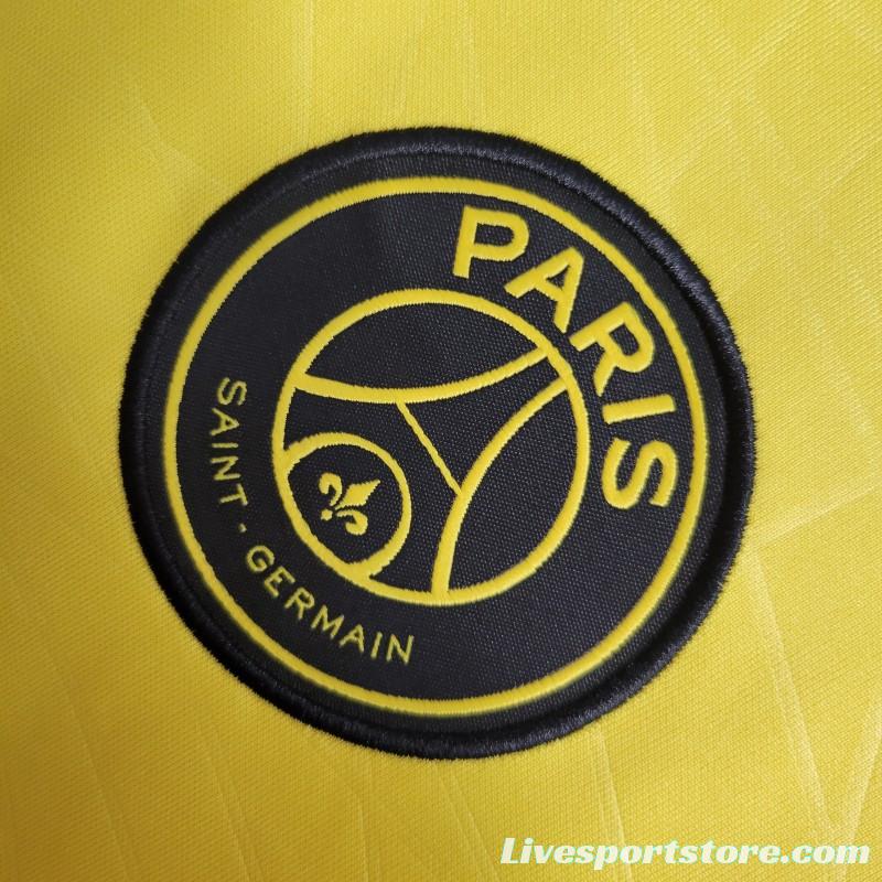 23-24 PSG Forth Pre-Match Yellow Training Jersey