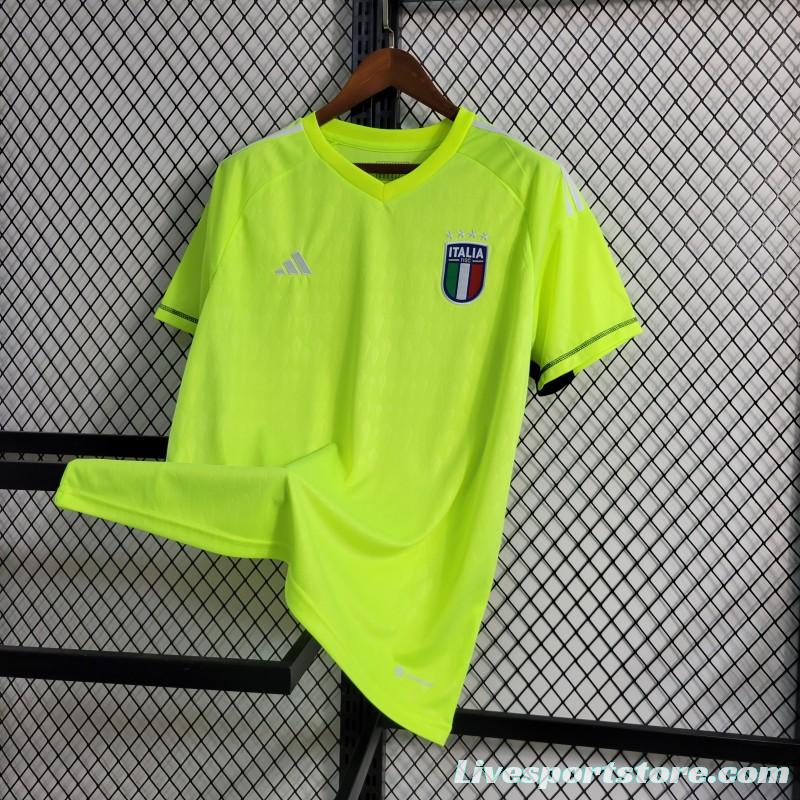 23-24 Italy Goalkeeper Green Jersey