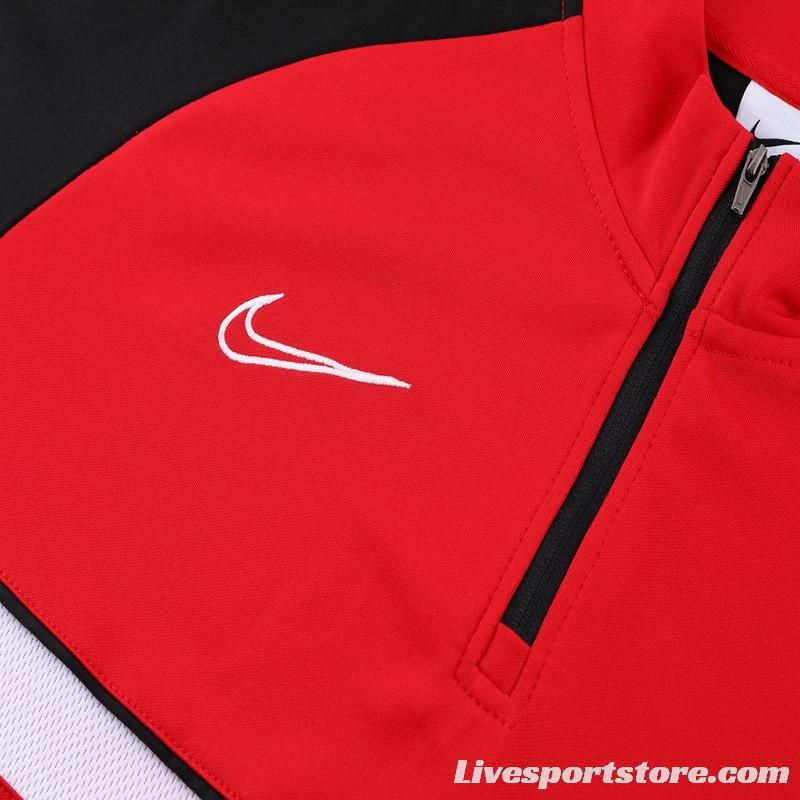 2023 NIKE Red Half Zipper Jacket +Pants