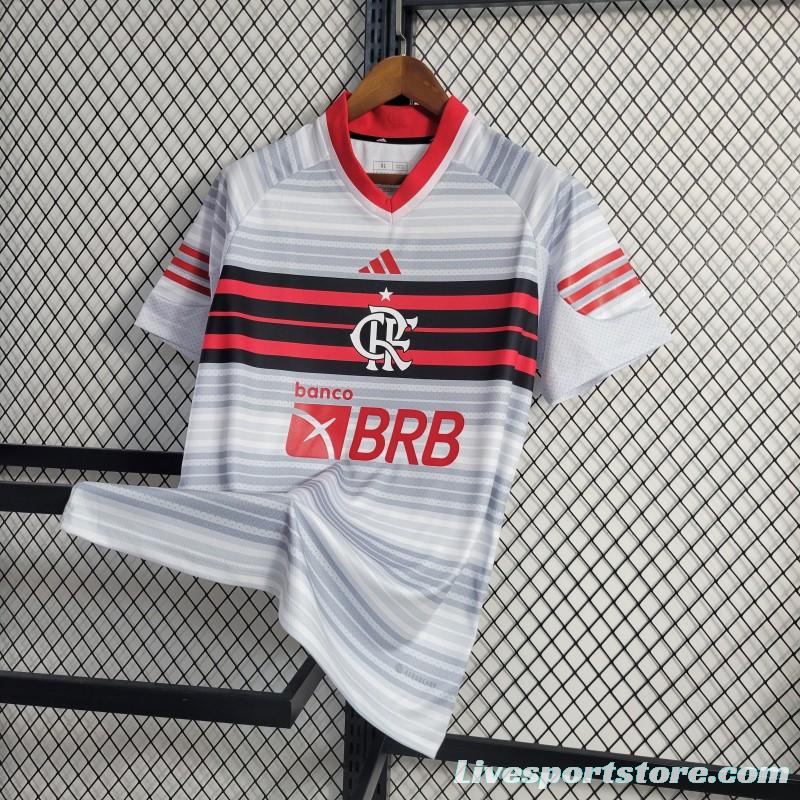 23-24 Flamengo Grey Stripe Special Edition Jersey