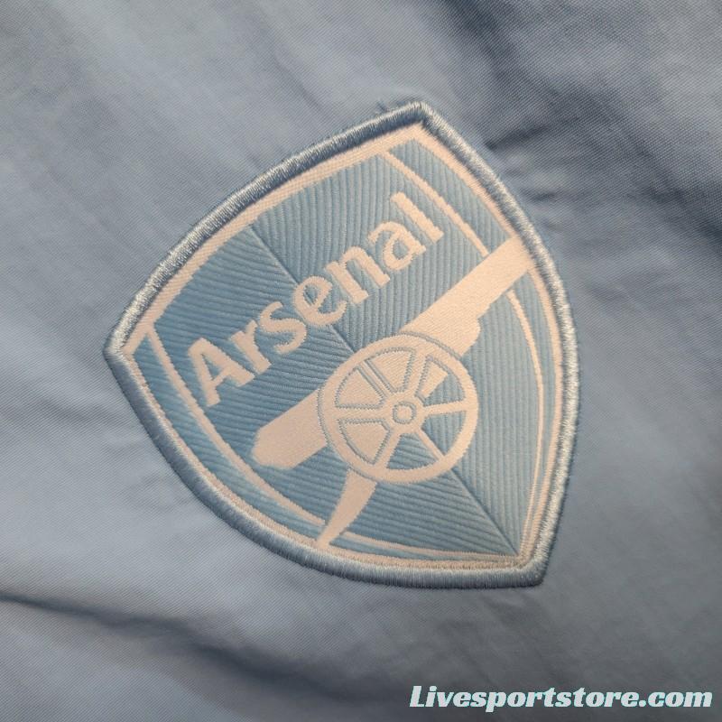 23-24 Arsenal Reversible Blue Navy Windbreaker