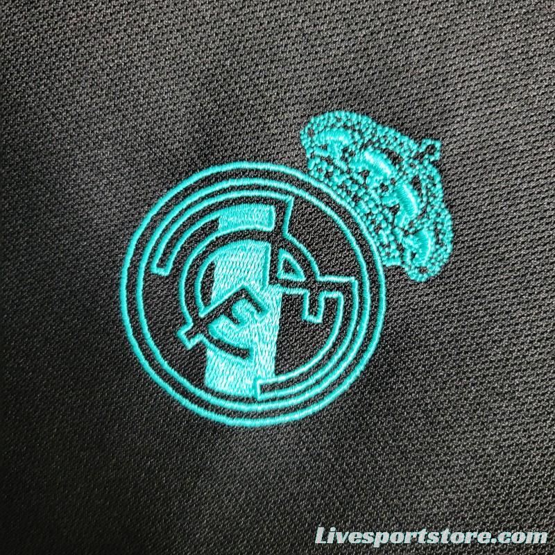 Retro 17-18 Real Madrid Away Black Jersey