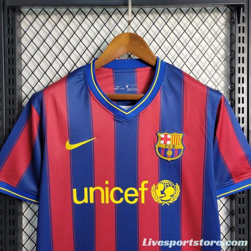 Retro 09-10 Barcelona Home Soccer Jersey