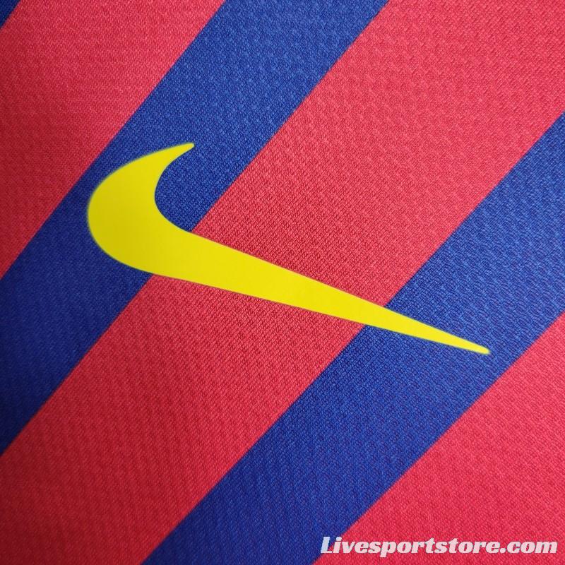 Retro Long Sleeve 11-12 Barcelona Home Soccer Jersey