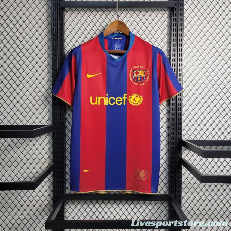 Retro 07-08 Barcelona Home Soccer Jersey