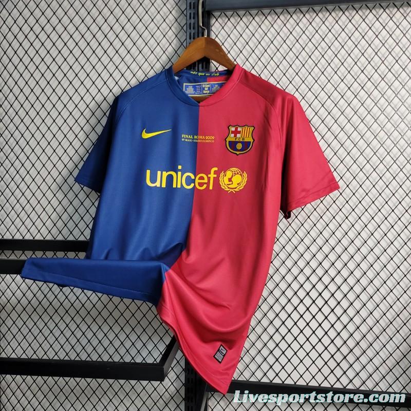 Retro 08-09 Barcelona Home Soccer Jersey